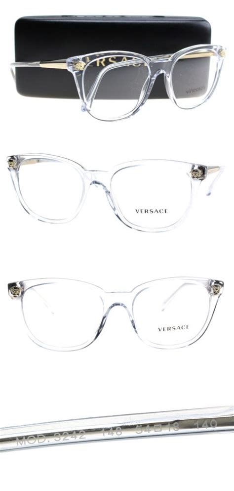 versace clear prescription clear glasses|Versace unisex eyeglasses.